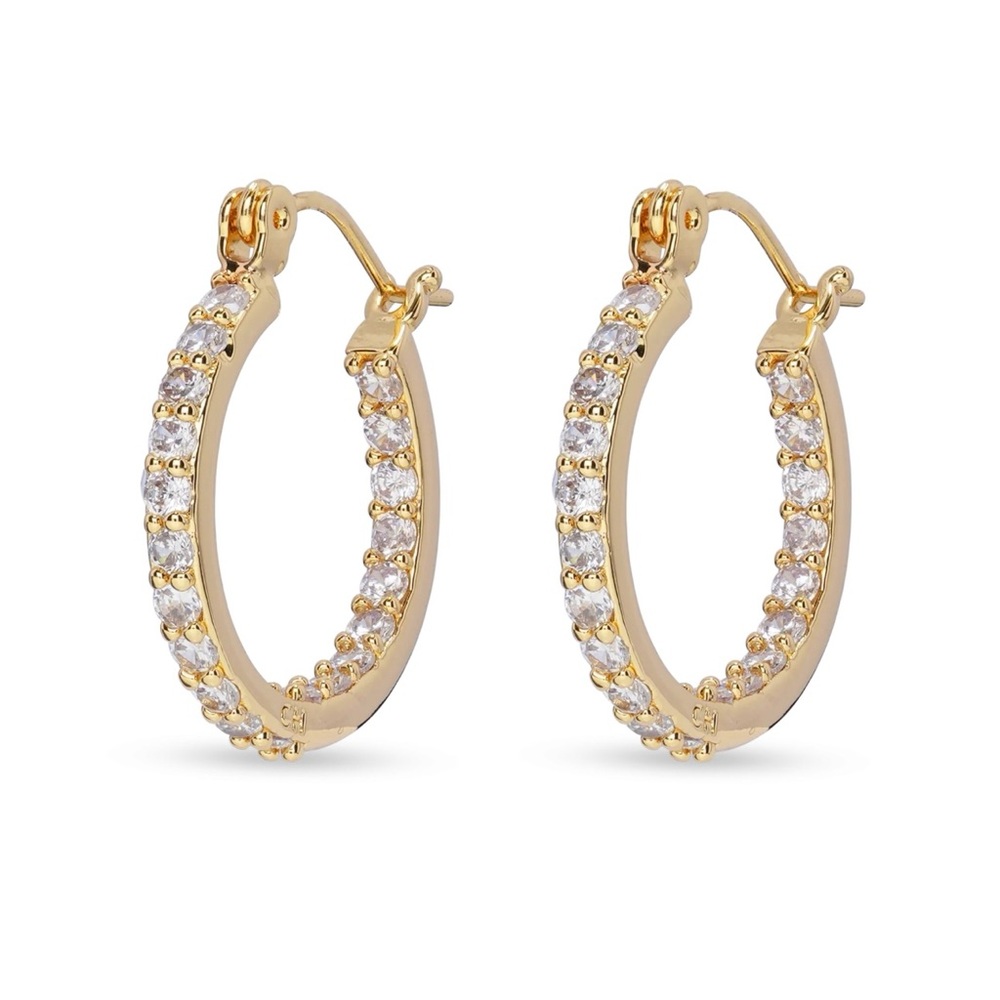 Crystal Haze mini Serena hoop earrings New